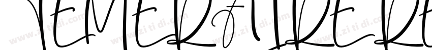 TEMERAIRE REGULAR字体转换